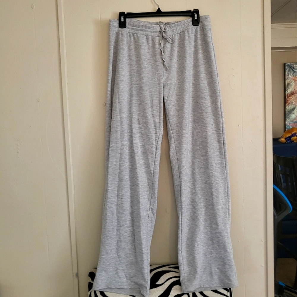 Karen Neuburger Grey Wide Leg Sweatpants